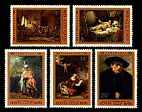 4655-4659 - 370-летие со дня рождения Рембрандта Харменса ван Рейна