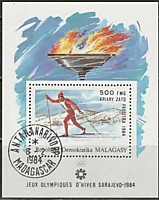 1984-(Мадагаскар) Зимние Олимпийские игры в Сараево-84