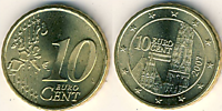 2007 год - 10 евроцент