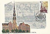 Памятники истории - Рига - Церковь Петра. XIII-XVII вв.