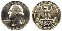 Quarter dollar liberty 1967 год, перевертыш