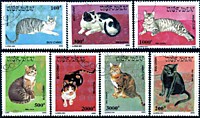 1990 (Вьетнам) Домашние кошки - Международная выставка марок в Бельгии